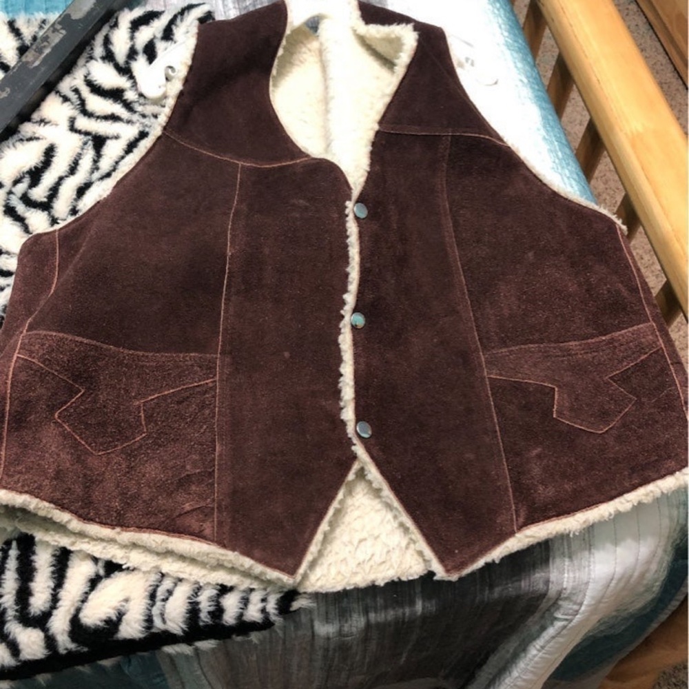 Vintage suede vest